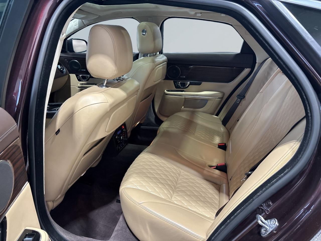 2019 Jaguar XJ XJ R-Sport AWD / Rossello Red Metallic / Tan Leath Photo