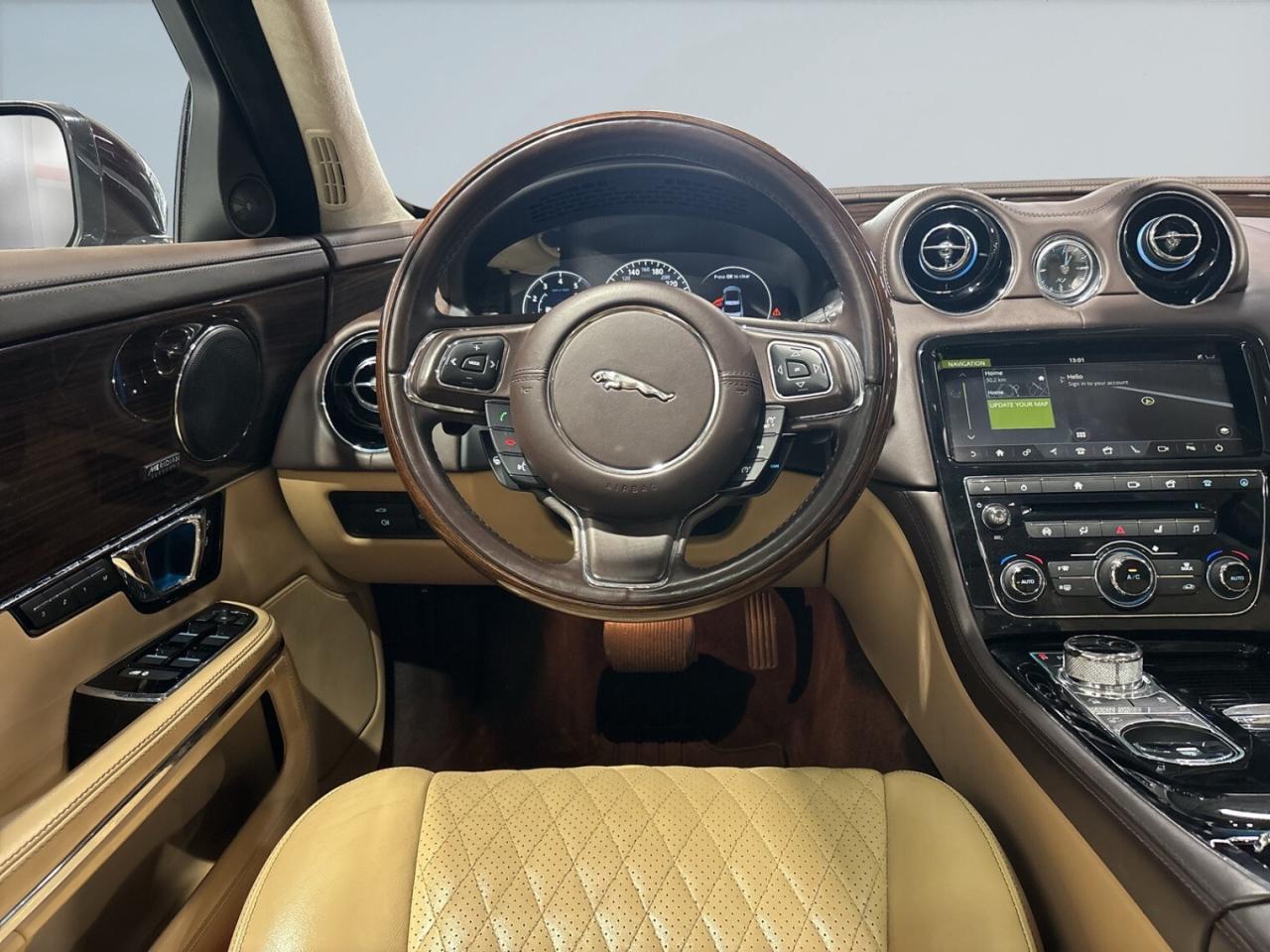 2019 Jaguar XJ XJ R-Sport AWD / Rossello Red Metallic / Tan Leath Photo