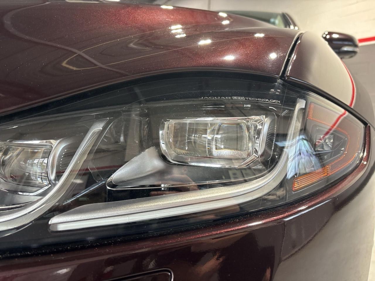 2019 Jaguar XJ XJ R-Sport AWD / Rossello Red Metallic / Tan Leath Photo