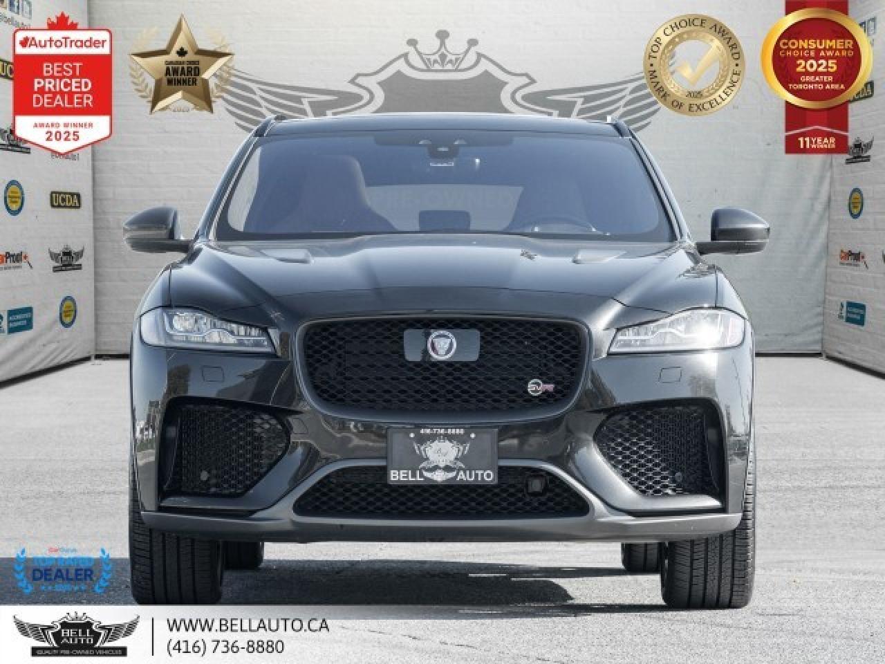 2020 Jaguar F-PACE SVR   PANO   B.SPOT   B.CAM   MMRY & PWR LTHR   NO Photo