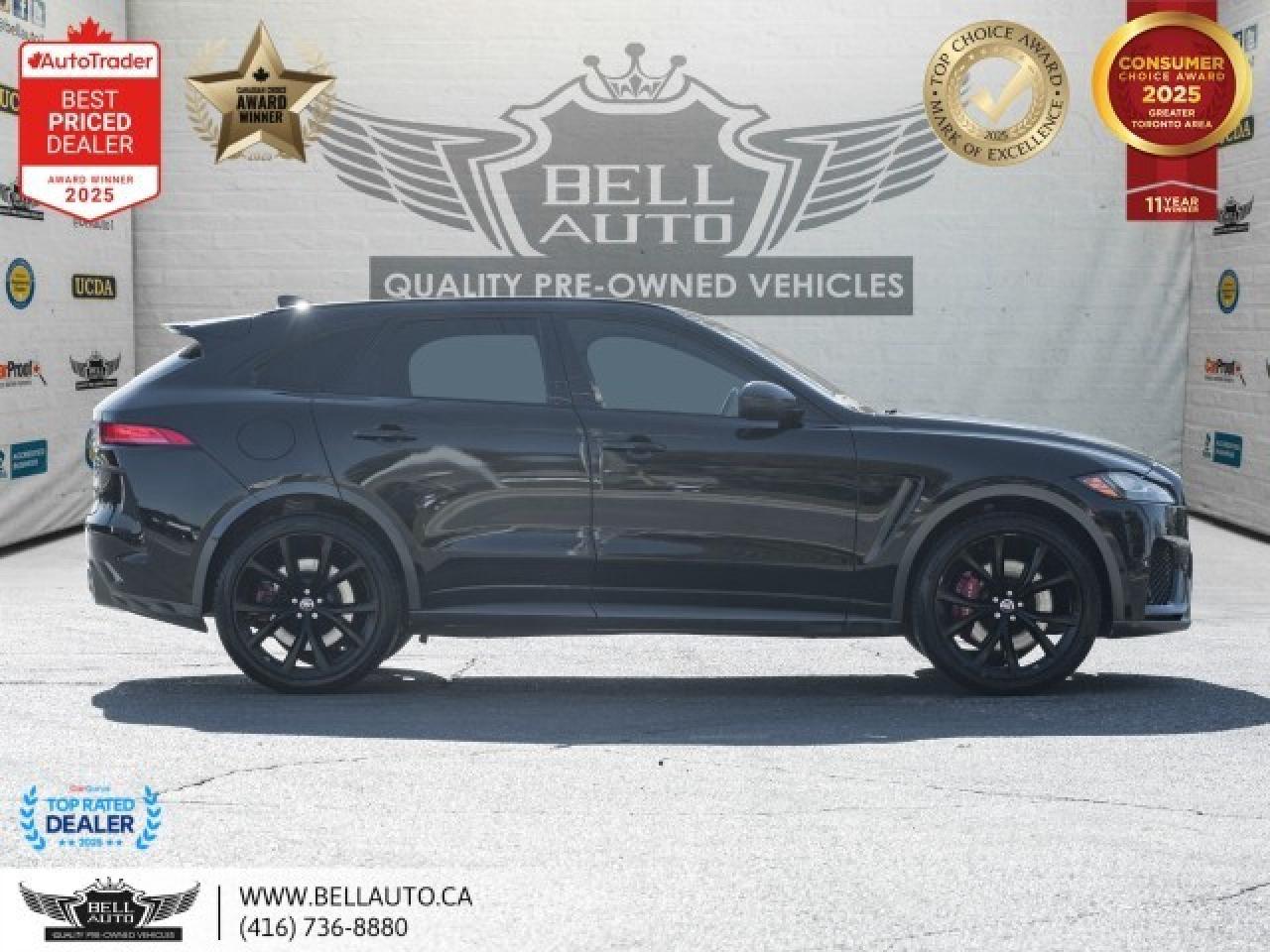 2020 Jaguar F-PACE SVR   PANO   B.SPOT   B.CAM   MMRY & PWR LTHR   NO Photo