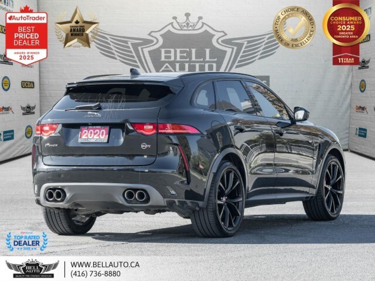 2020 Jaguar F-PACE SVR   PANO   B.SPOT   B.CAM   MMRY & PWR LTHR   NO Photo