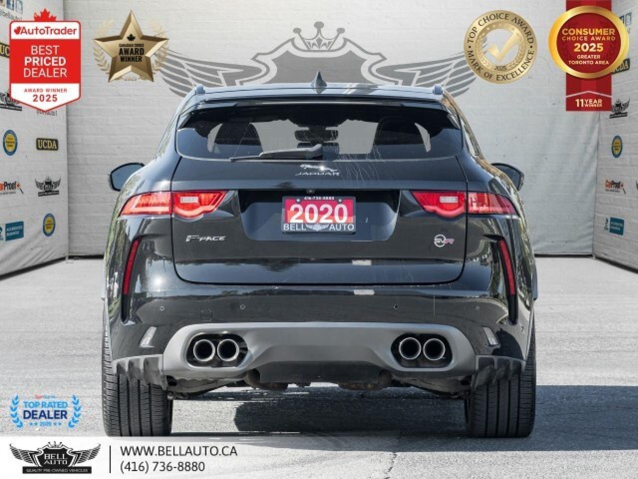 2020 Jaguar F-PACE SVR   PANO   B.SPOT   B.CAM   MMRY & PWR LTHR   NO Photo