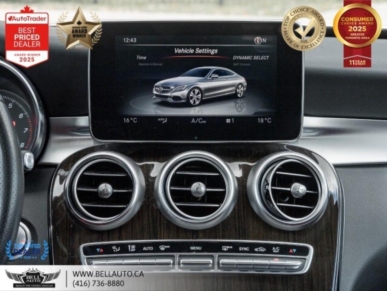 2017 Mercedes-Benz C-Class C 300   PRM PKG   NAVI   B.CAM   HUD   REDLTHR   B Photo