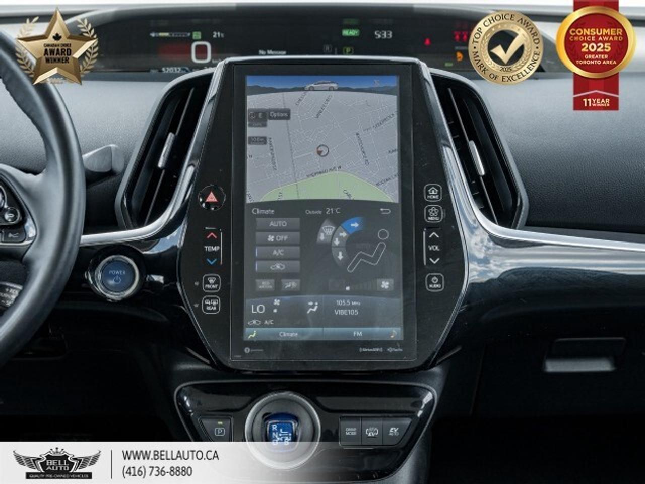 2021 Toyota Prius Prime Upgrade   HYBRID   NAVI   B.CAM   NLUXE LEATHER Photo