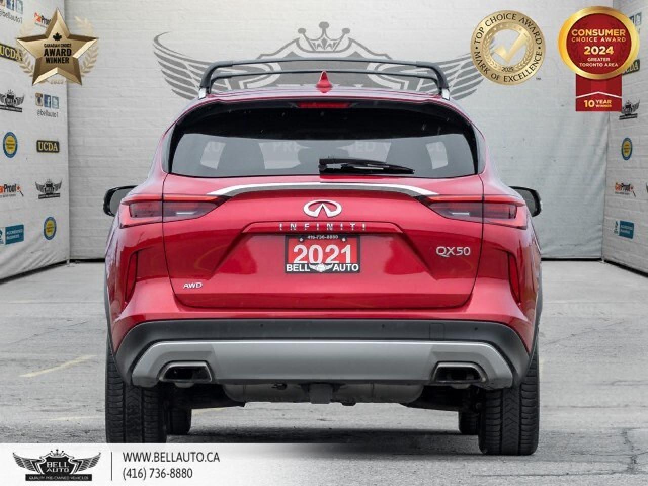 2021 Infiniti QX50 Sensory, 360CAM, HUD, LTHR, NAVI, PANO, B.SPOT, BO Photo