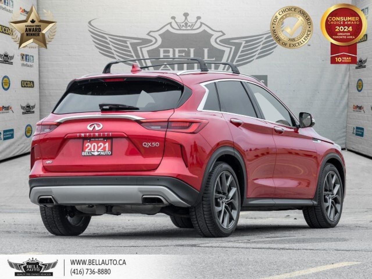 2021 Infiniti QX50 Sensory, 360CAM, HUD, LTHR, NAVI, PANO, B.SPOT, BO Photo