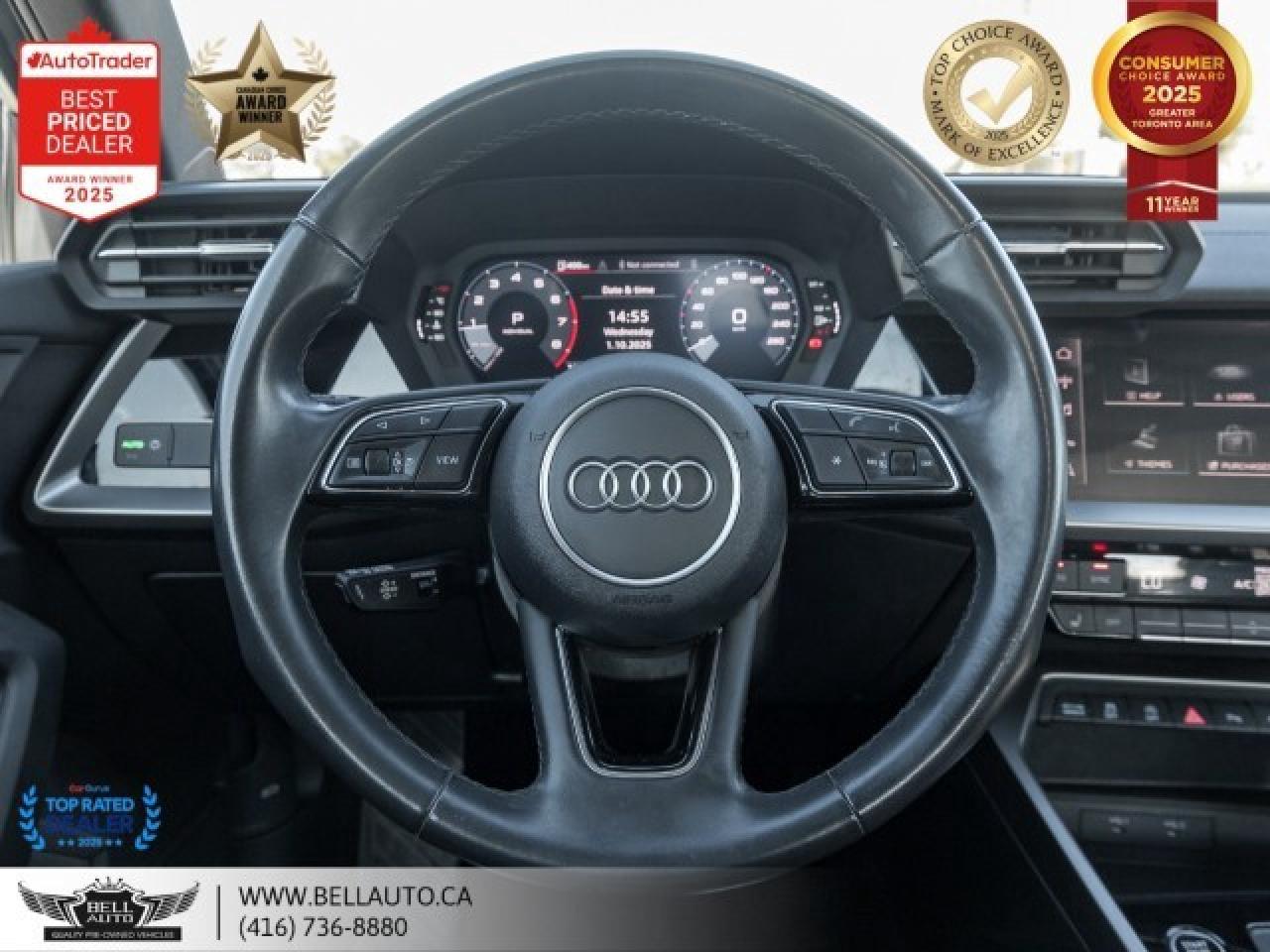 2023 Audi A3 Komfort   PANO   PARKASSIST   HTD SEATS   LEATHER Photo