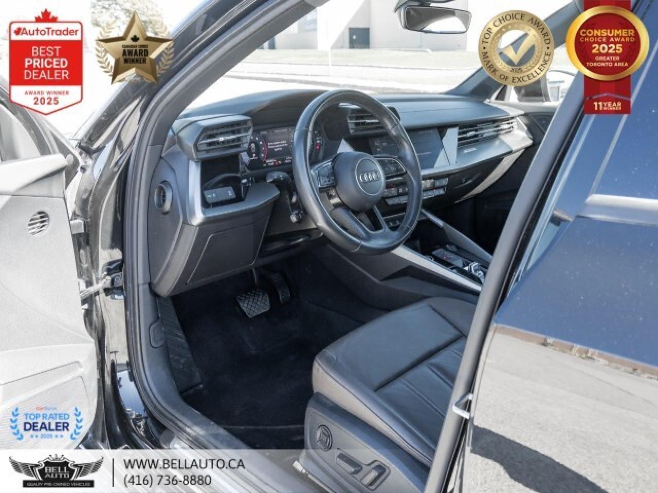 2023 Audi A3 Komfort   PANO   PARKASSIST   HTD SEATS   LEATHER Photo