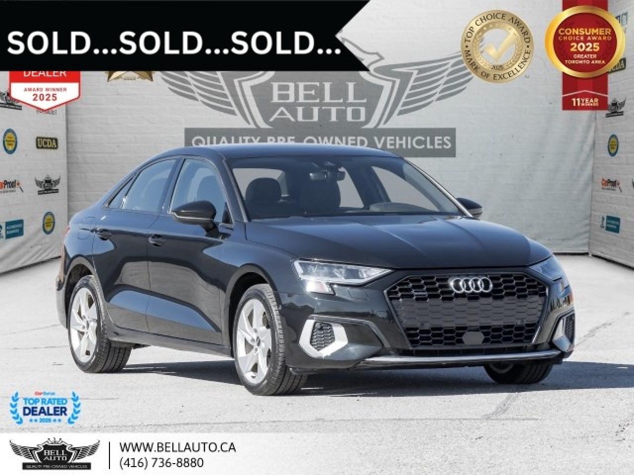 2023 Audi A3 Komfort   PANO   PARKASSIST   HTD SEATS   LEATHER Photo