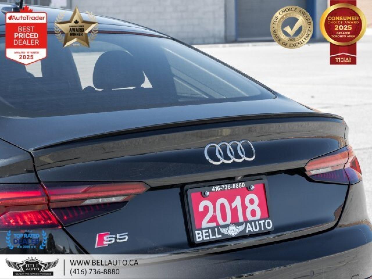 2018 Audi S5 Sportback Progressiv   S-LINE   SUNROOF   MSGSEATS   B.CAM Photo