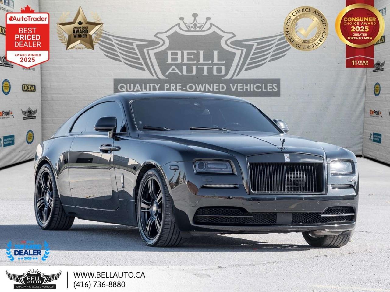 2016 Rolls-Royce Wraith LOADED   BLK ON BLK   CLEANCARFAX   NOACCIDENT Photo0