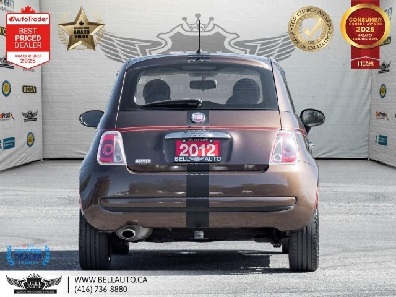 2012 Fiat 500 Pop HB   ESPRESSO BROWN   LOW KM   NOACCIDENT   CL Photo