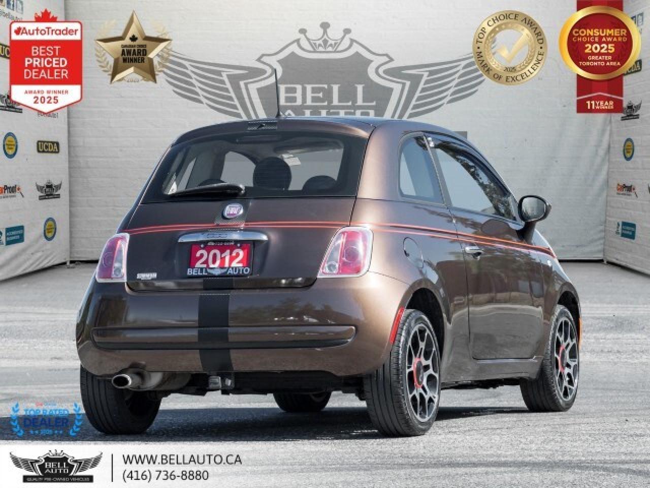 2012 Fiat 500 Pop HB   ESPRESSO BROWN   LOW KM   NOACCIDENT   CL Photo