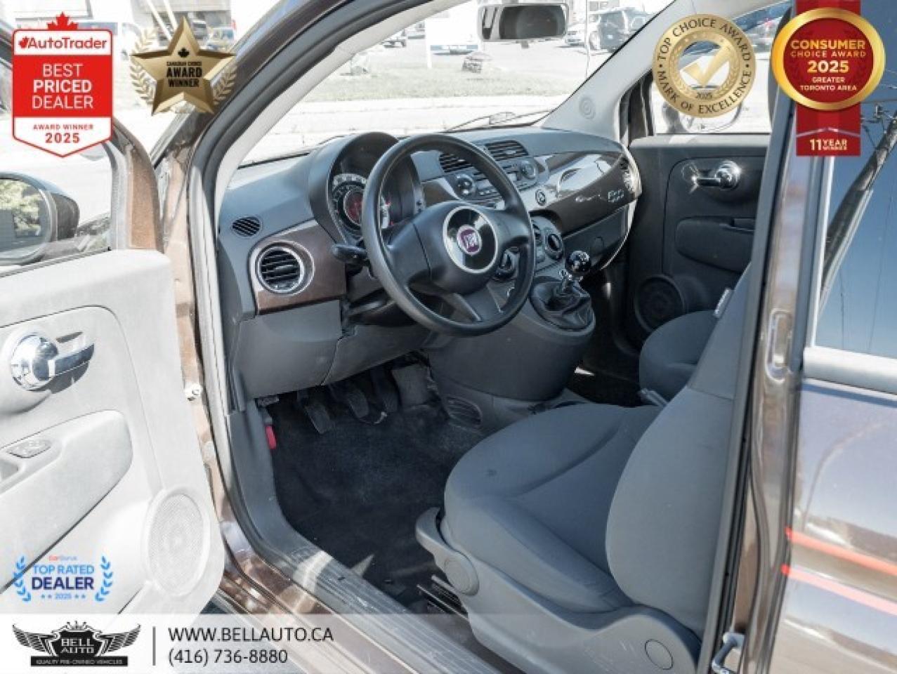 2012 Fiat 500 Pop HB   ESPRESSO BROWN   LOW KM   NOACCIDENT   CL Photo