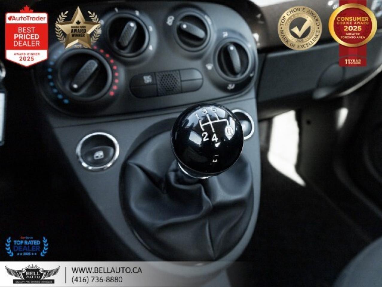 2012 Fiat 500 Pop HB   ESPRESSO BROWN   LOW KM   NOACCIDENT   CL Photo