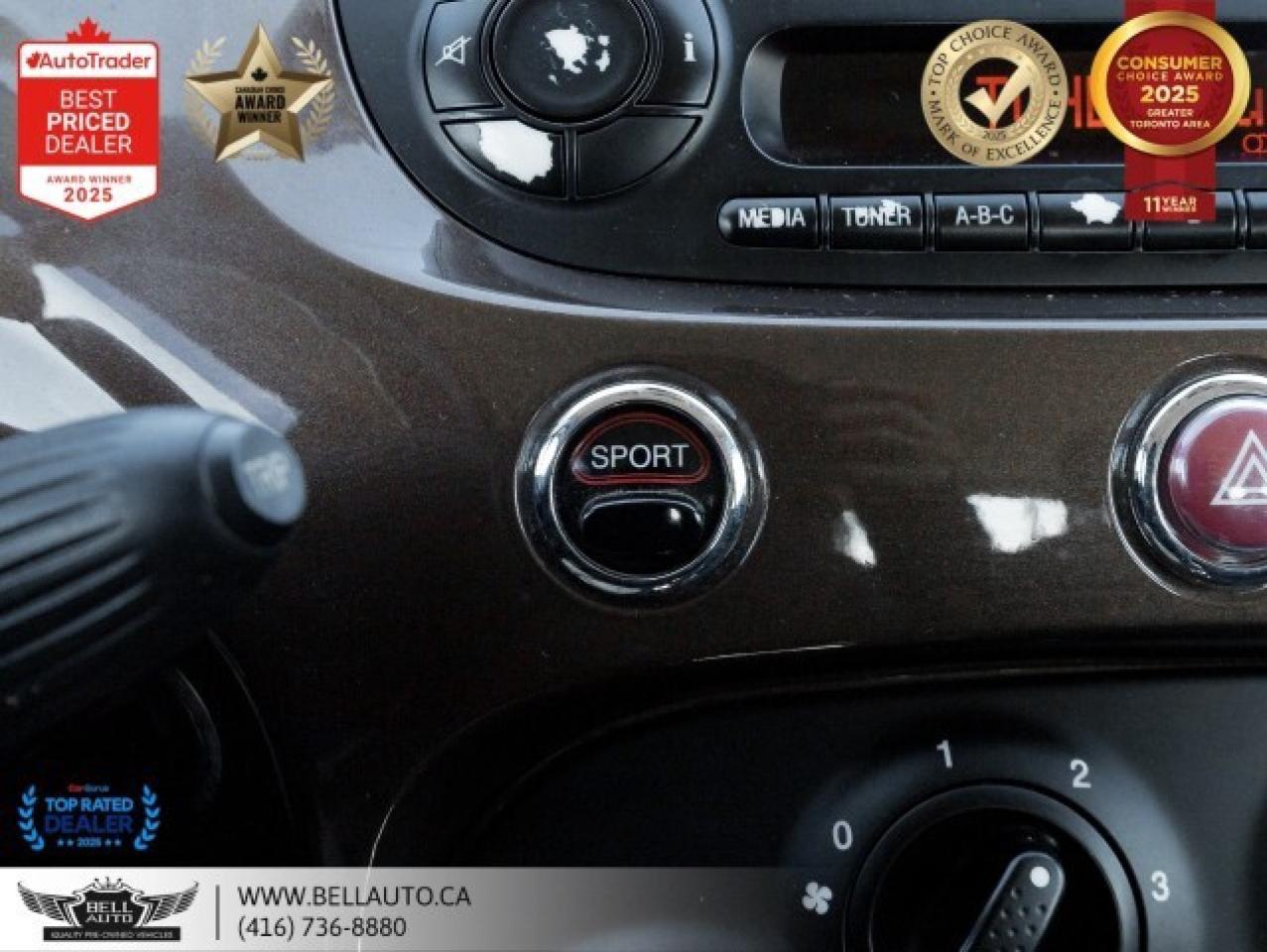 2012 Fiat 500 Pop HB   ESPRESSO BROWN   LOW KM   NOACCIDENT   CL Photo