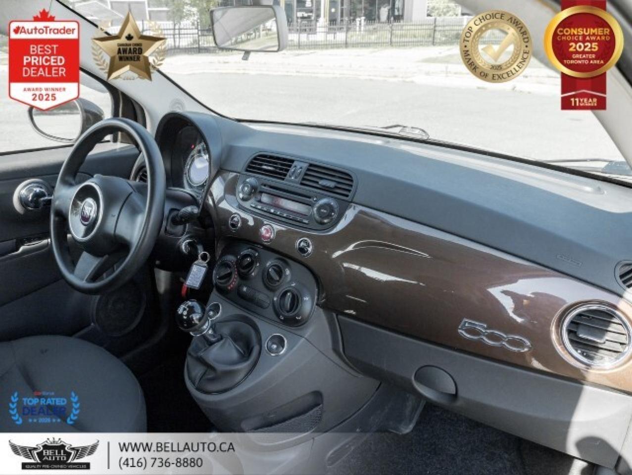 2012 Fiat 500 Pop HB   ESPRESSO BROWN   LOW KM   NOACCIDENT   CL Photo