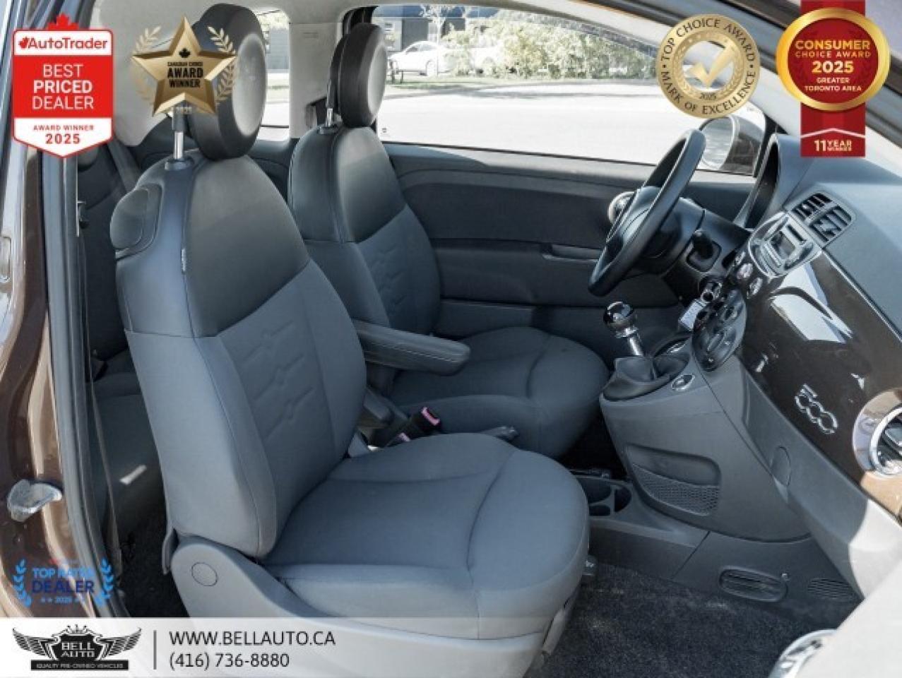 2012 Fiat 500 Pop HB   ESPRESSO BROWN   LOW KM   NOACCIDENT   CL Photo