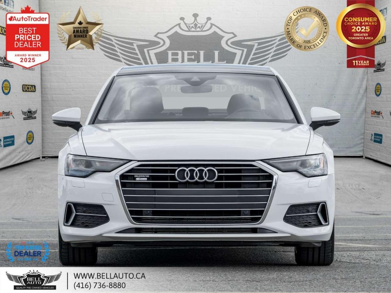2019 Audi A6 Progressiv 55 TFSI   NAVI   B.CAM   PANO   LTHR   SUNROOF Photo5