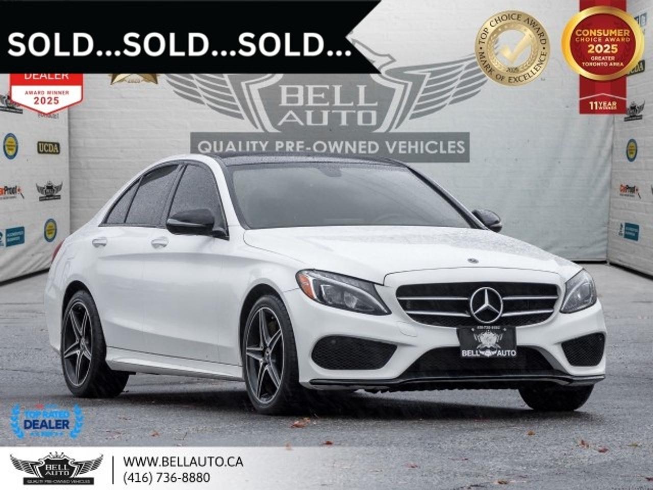 2018 Mercedes-Benz C-Class C 300   AMG PKG   NIGHT PKG   NAVI   B.CAM   PANO Photo0
