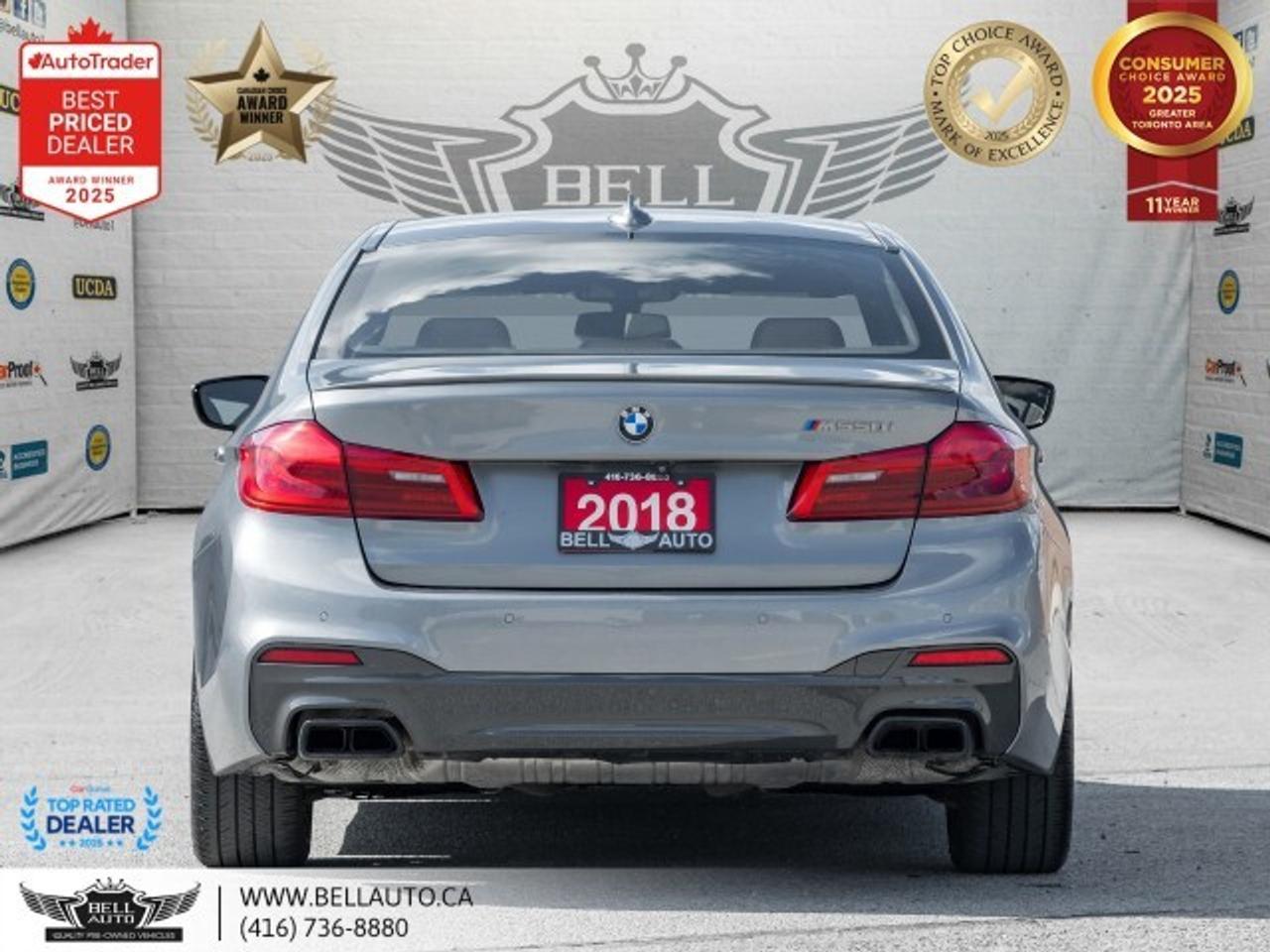 2018 BMW 5 Series M550i xDrive   M-SPORTPKG   HUD   SUNROOF   B.CAM Photo