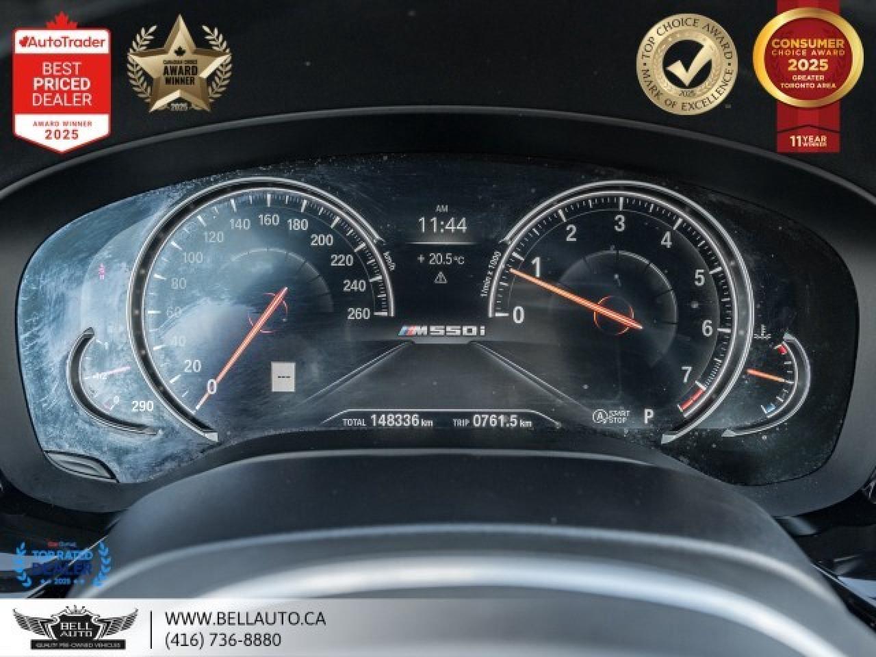 2018 BMW 5 Series M550i xDrive   M-SPORTPKG   HUD   SUNROOF   B.CAM Photo