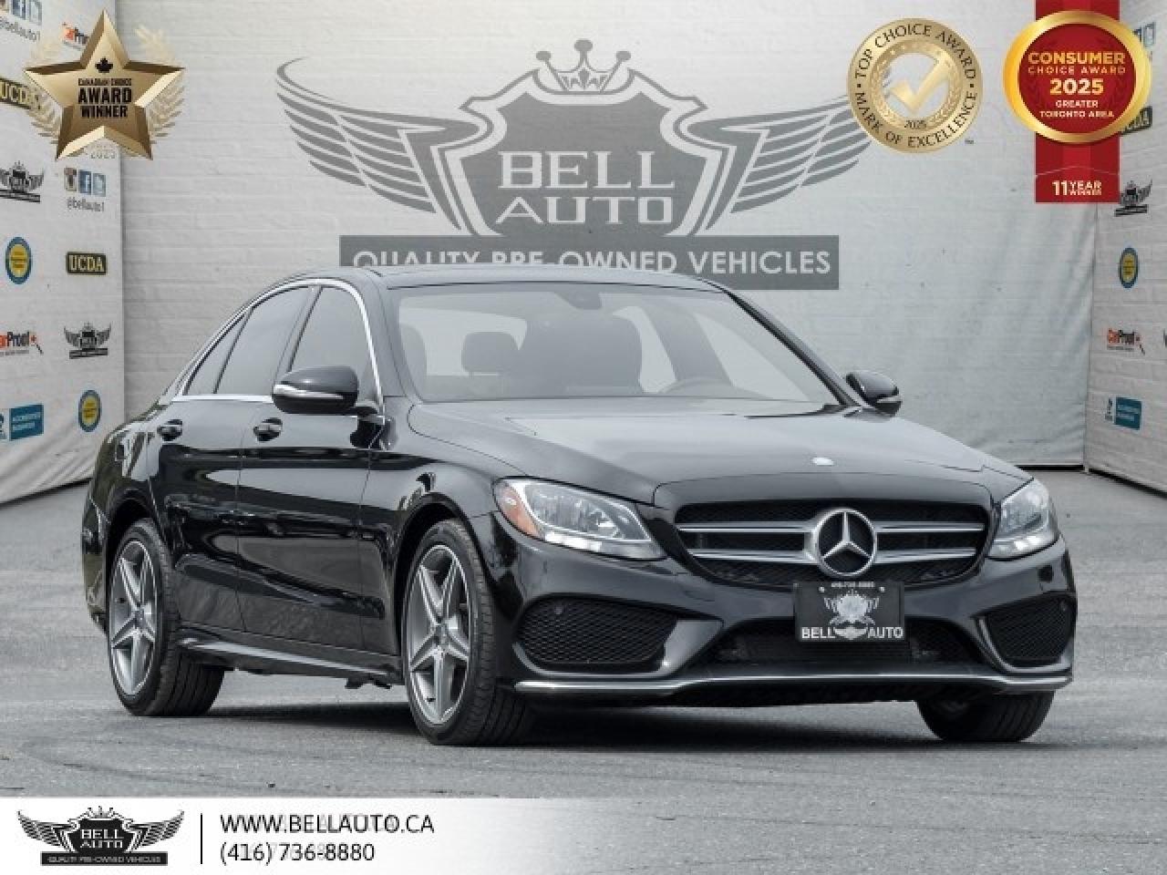 2015 Mercedes-Benz C-Class C 300   AMG PKG   PANO   NAVI   B.CAM   BLACK ON B Photo0