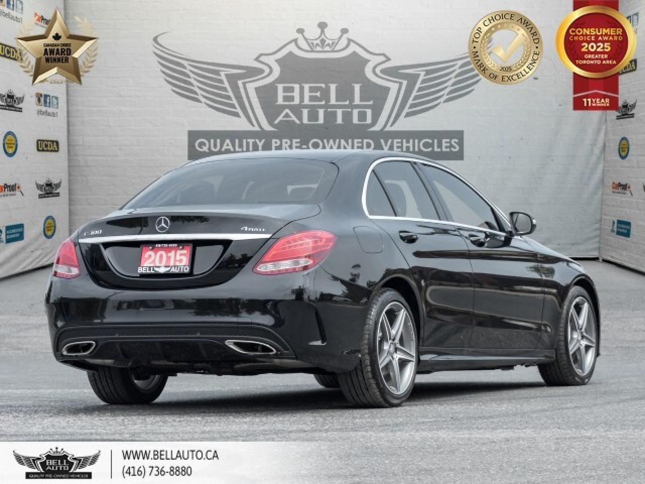 2015 Mercedes-Benz C-Class C 300   AMG PKG   PANO   NAVI   B.CAM   BLACK ON B Photo