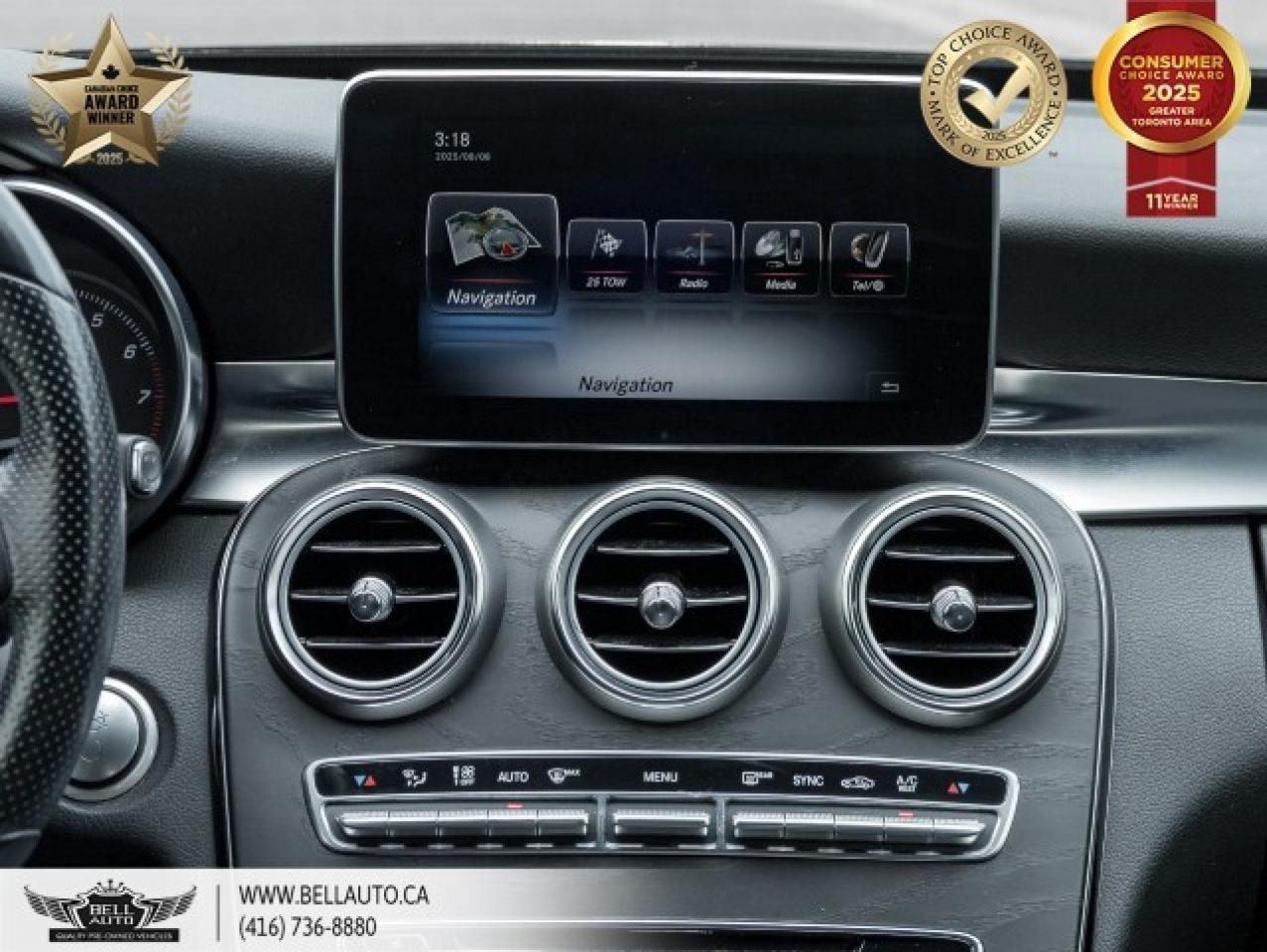 2015 Mercedes-Benz C-Class C 300   AMG PKG   PANO   NAVI   B.CAM   BLACK ON B Photo