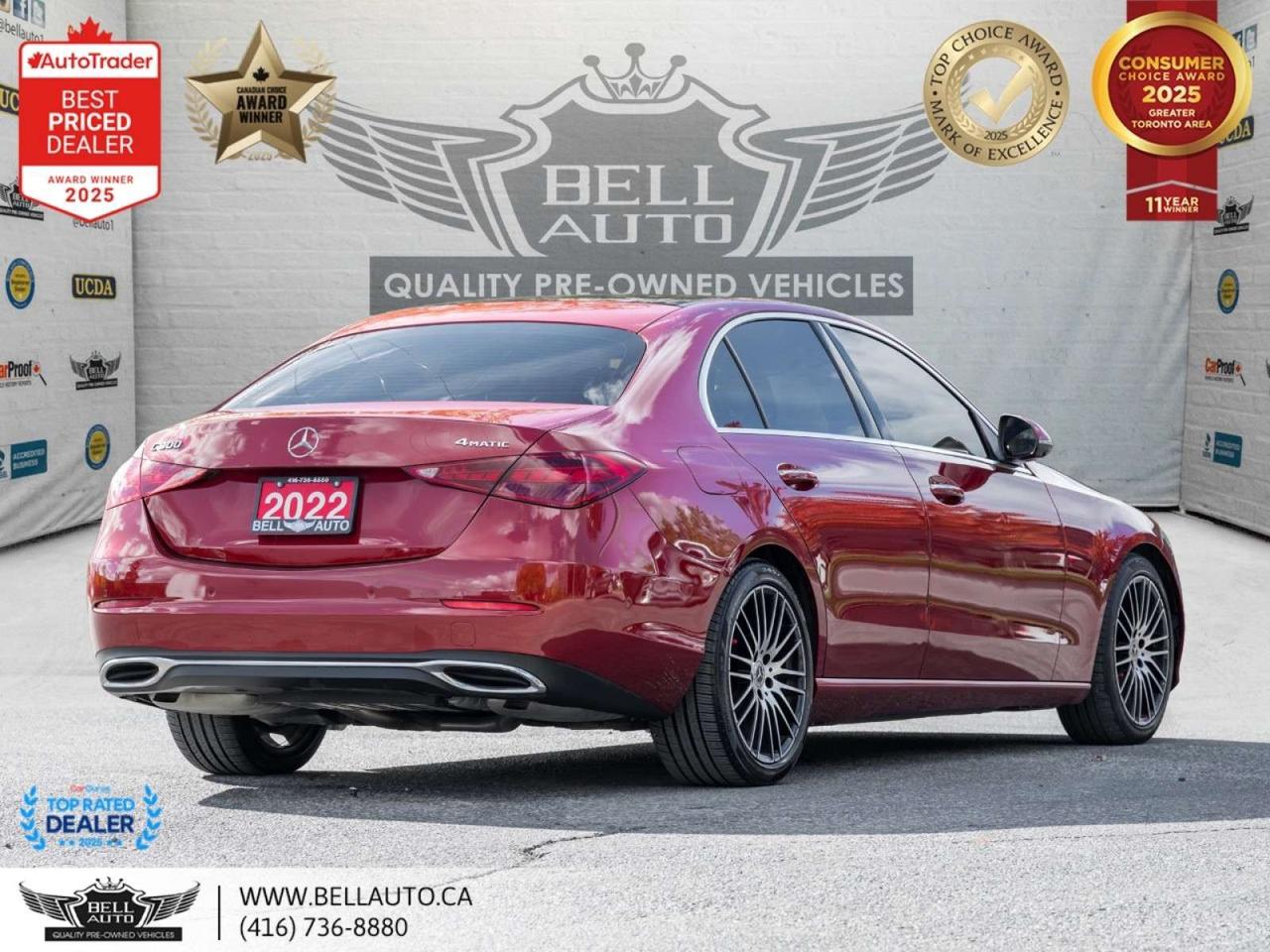 2022 Mercedes-Benz C-Class C 300   PRM PKG   NAVI   360CAM   PANO   NOACCIDENT Photo