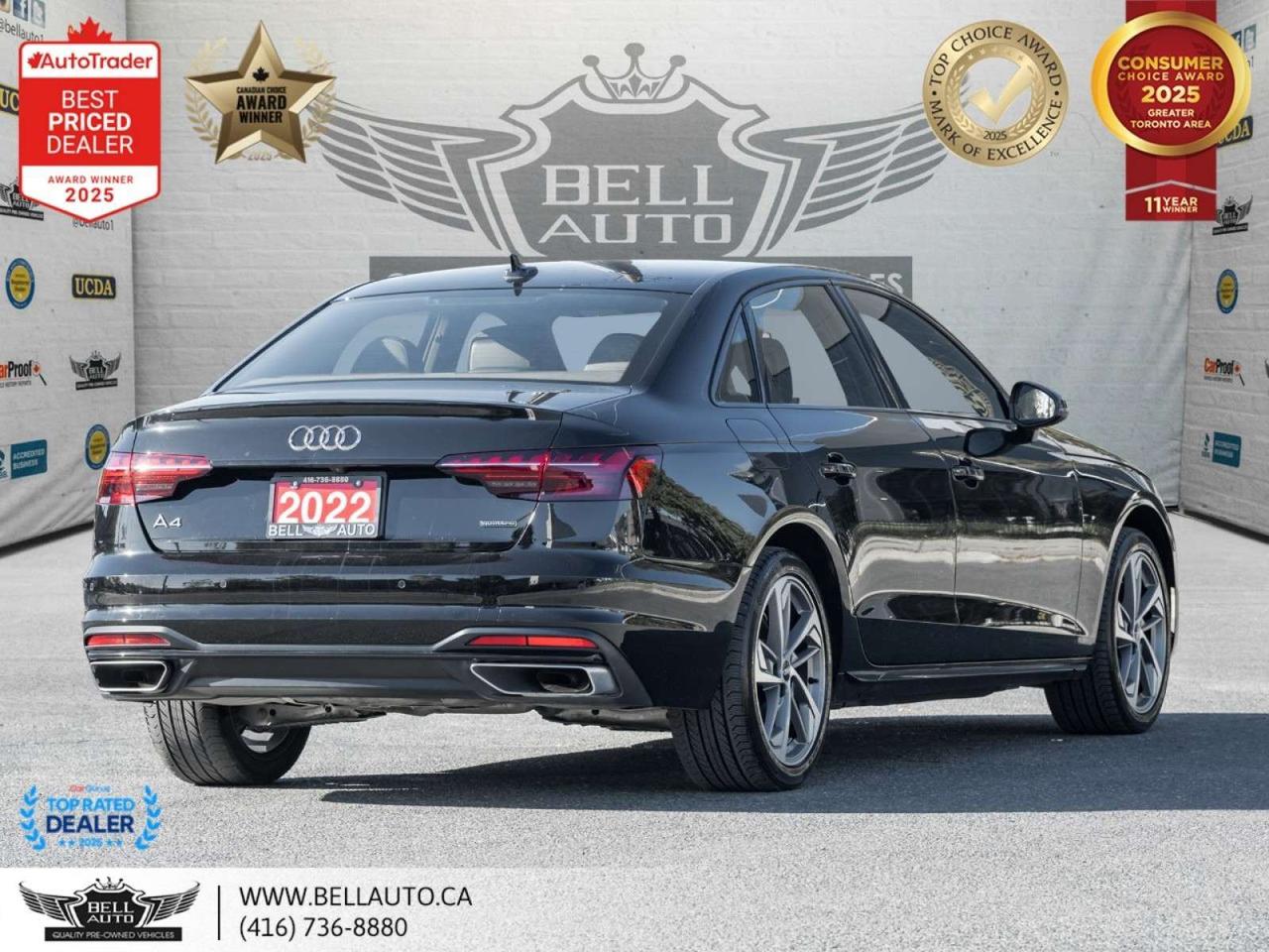 2022 Audi A4 Komfort   QUATTRO   SUNROOF   B.CAM   WRLSCHRGR   NOACCIDENT Photo