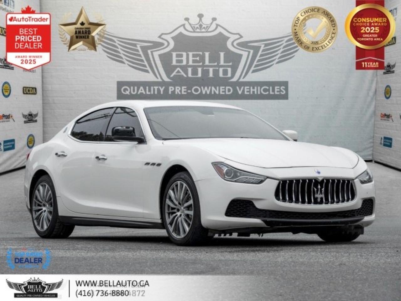 2016 Maserati Ghibli NAVI, SUNROOF, BACKUPCAM, LEATHER, SATELLITE RADIO Photo0