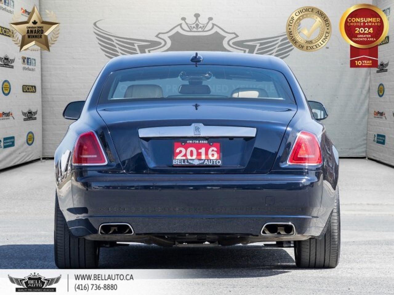 2016 Rolls-Royce Ghost RR4, HUD, SILVER SATIN BONNET, STARLIGHT CEILING, Photo