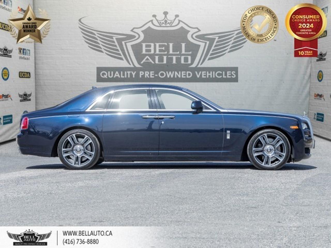 2016 Rolls-Royce Ghost RR4, HUD, SILVER SATIN BONNET, STARLIGHT CEILING, Photo