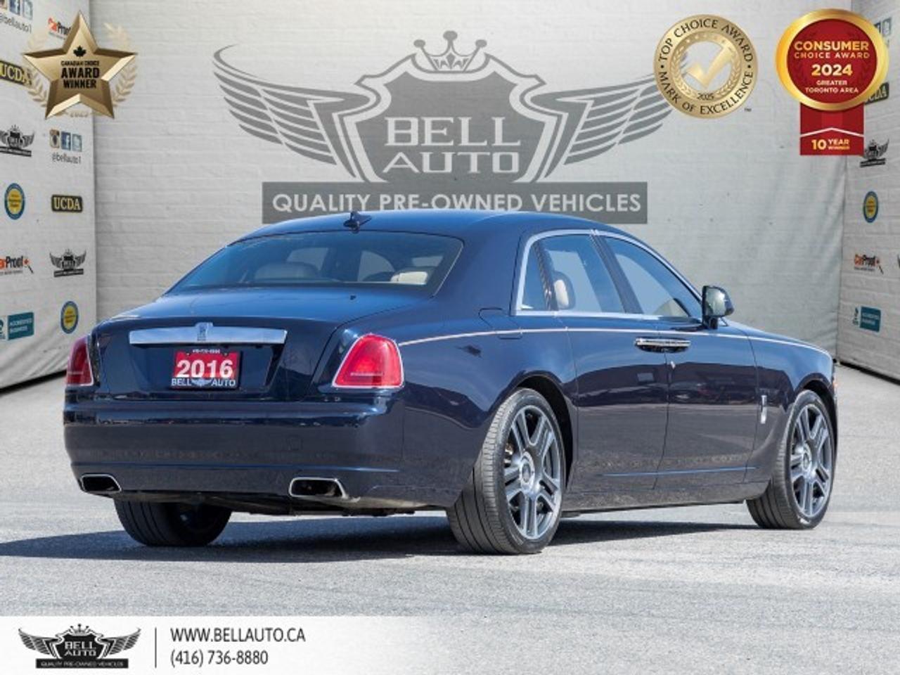 2016 Rolls-Royce Ghost RR4, HUD, SILVER SATIN BONNET, STARLIGHT CEILING, Photo