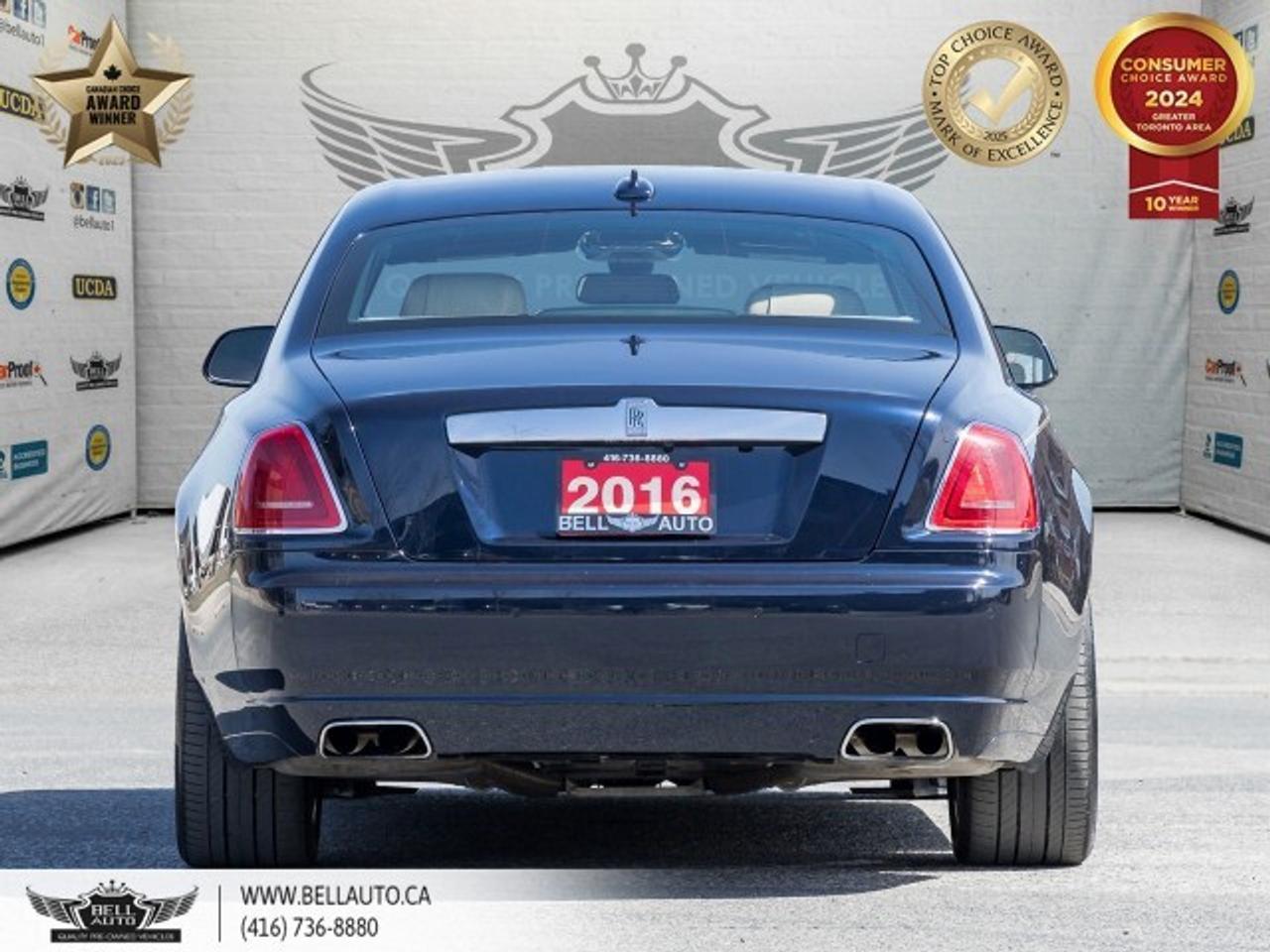 2016 Rolls-Royce Ghost RR4, HUD, SILVER SATIN BONNET, STARLIGHT CEILING, Photo