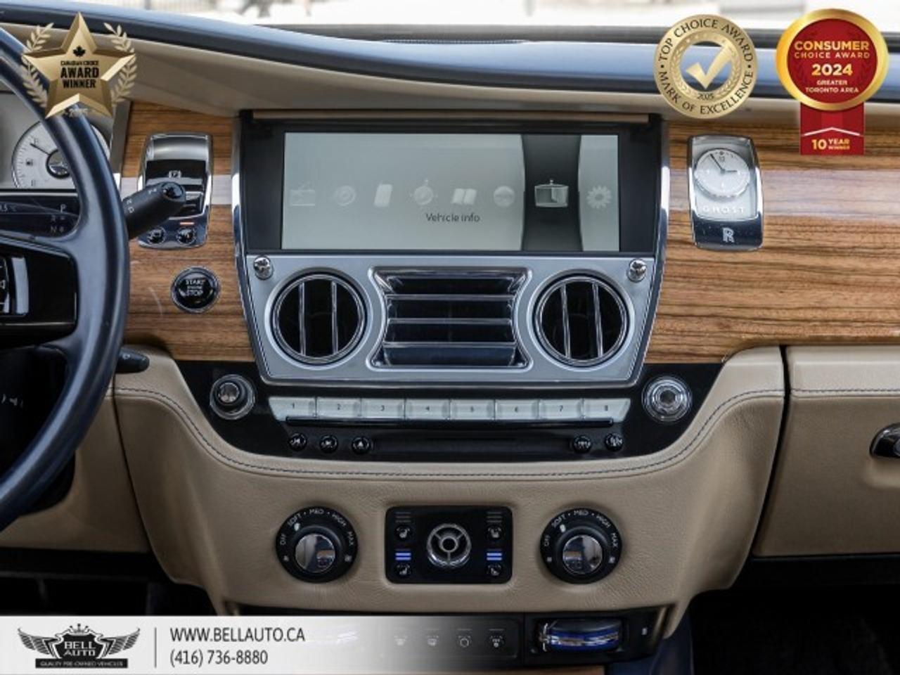 2016 Rolls-Royce Ghost RR4, HUD, SILVER SATIN BONNET, STARLIGHT CEILING, Photo