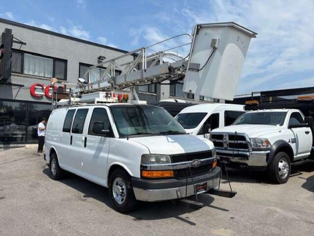 2012 Chevrolet Express 3500 BUCKET/BOOM/CHERRY PICKER **TELELIFT CRANE** Photo