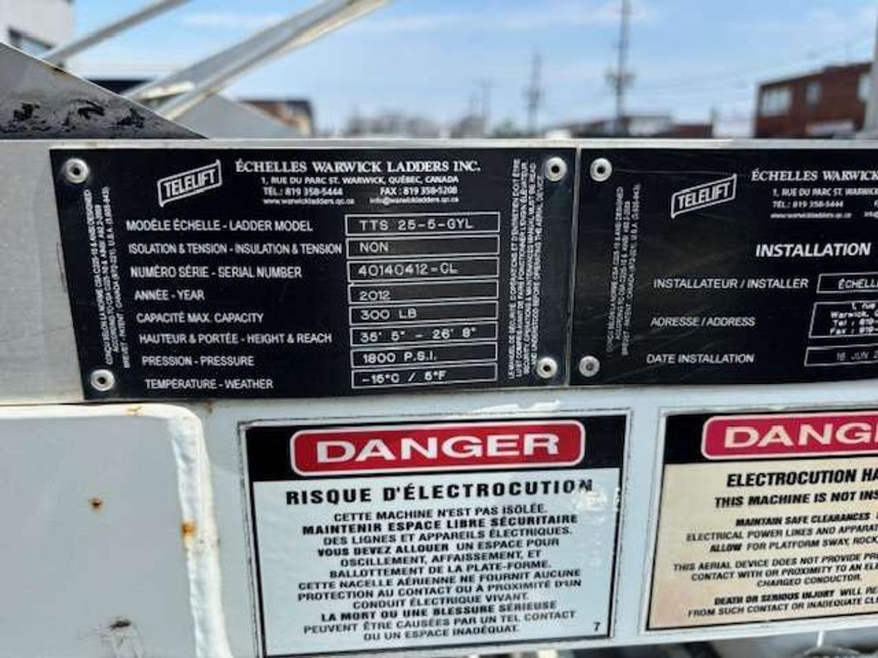 2012 Chevrolet Express 3500 BUCKET/BOOM/CHERRY PICKER **TELELIFT CRANE** Photo
