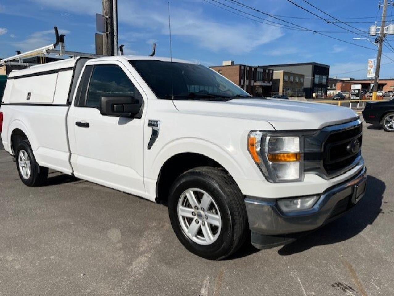 2021 Ford F-150 XLT REG-CAB 8' LONG BOX-CAP-LADDER RACKS-FINANCE! Photo