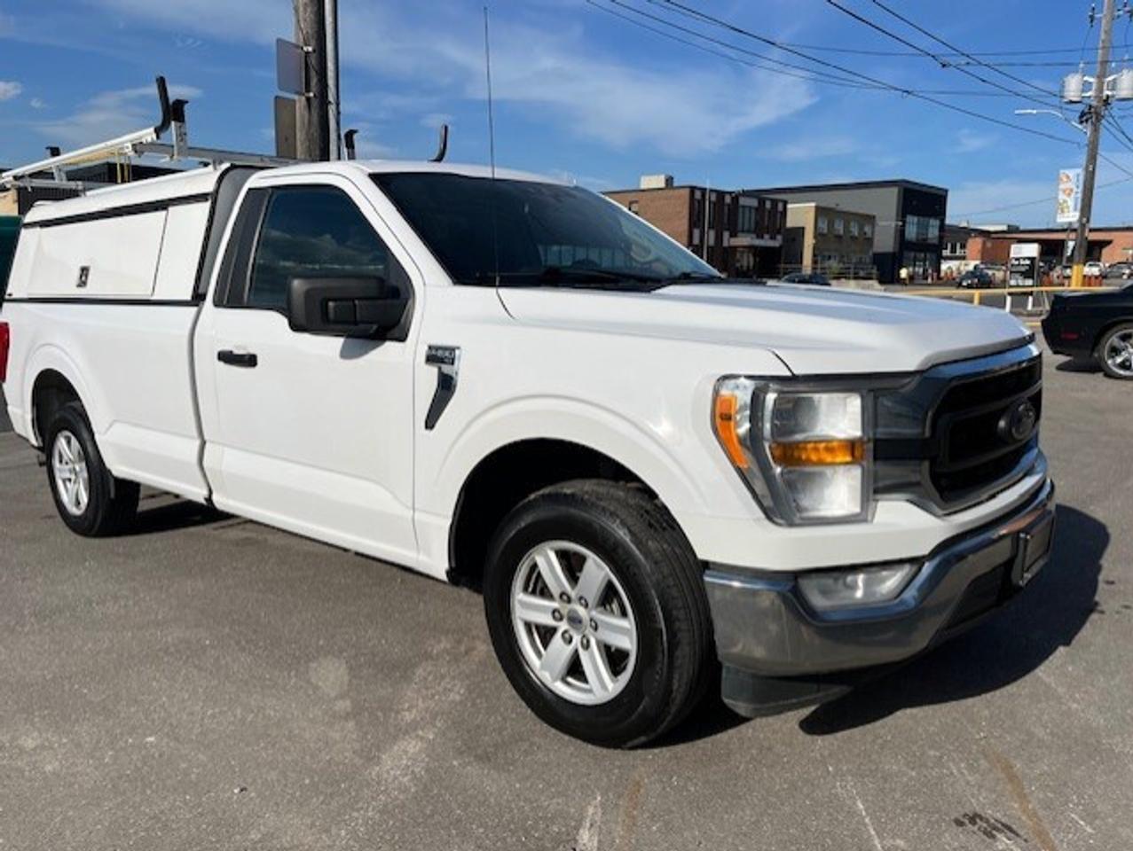 2021 Ford F-150 XLT REG-CAB 8' LONG BOX-CAP-LADDER RACKS-FINANCE! Photo
