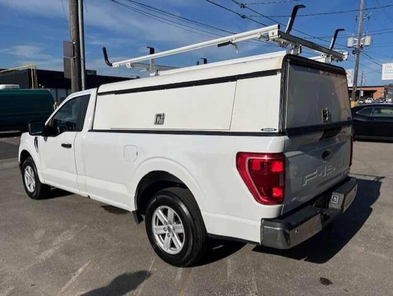 2021 Ford F-150 XLT REG-CAB 8' LONG BOX-CAP-LADDER RACKS-FINANCE! Photo2