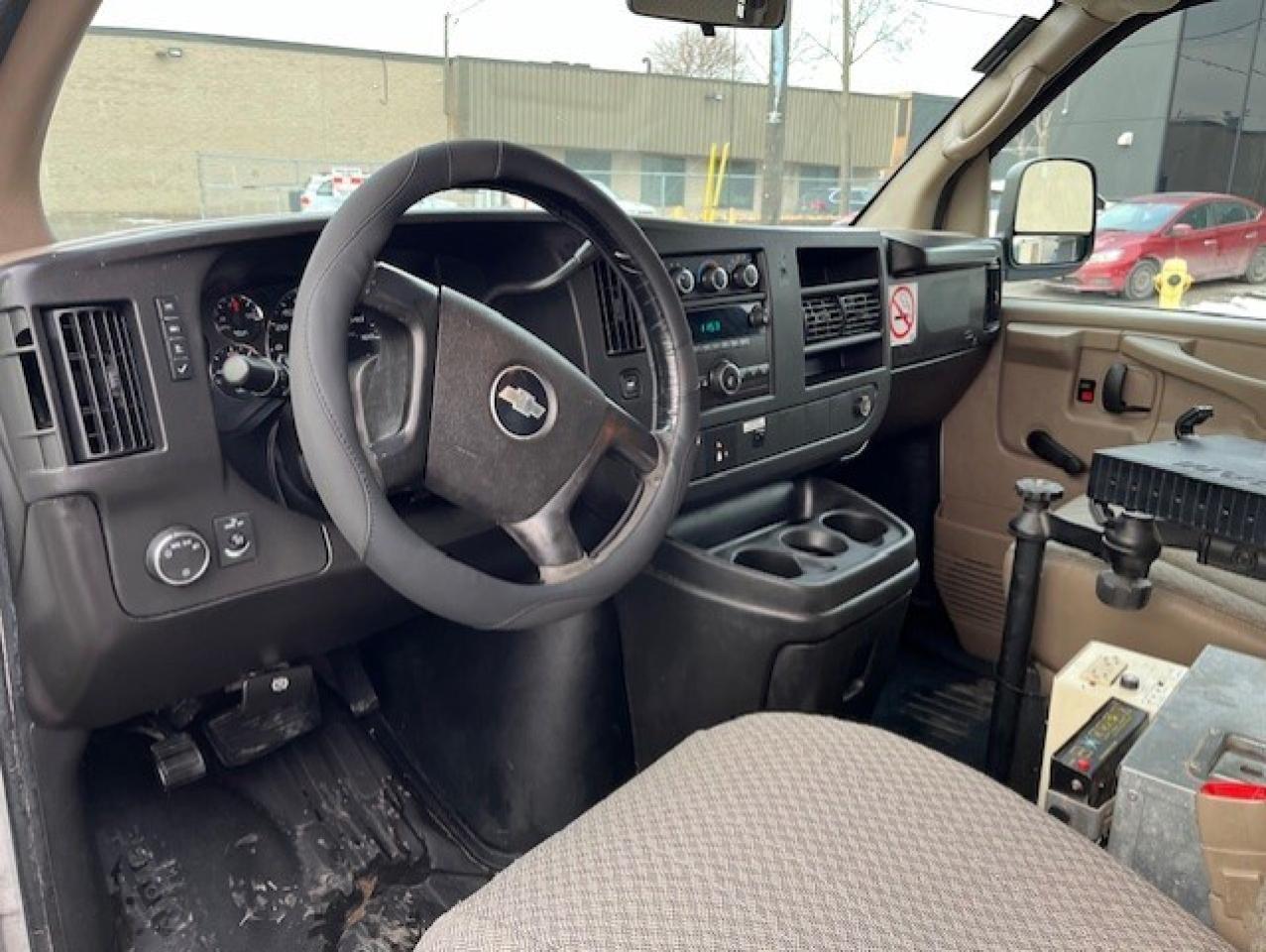 2009 Chevrolet Express 3500 LADDER RACKS-GENERATOR-POWER INVERTER-SHELVES Photo