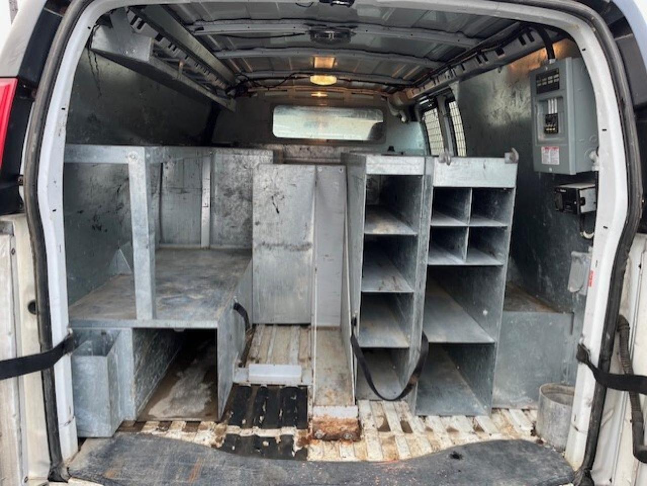 2009 Chevrolet Express 3500 LADDER RACKS-GENERATOR-POWER INVERTER-SHELVES Photo