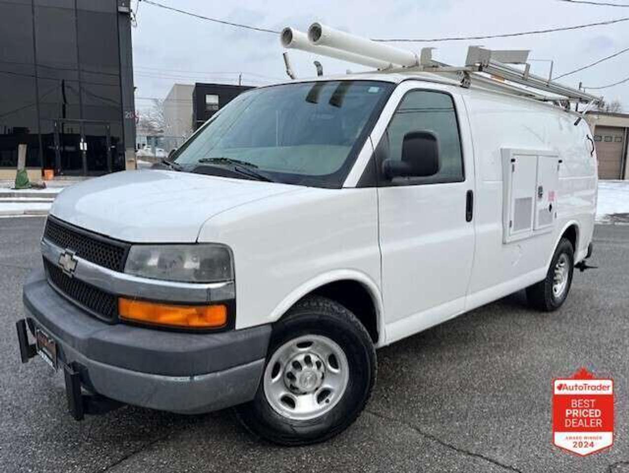 2009 Chevrolet Express 3500 3500 LADDER RACKS-GENERATOR-POWER INVERTER-SHELVES Photo0