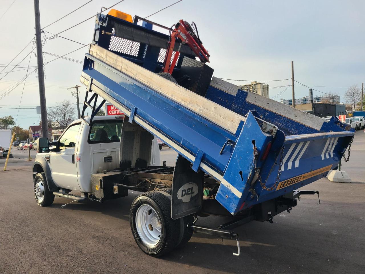 2010 Ford F-550 DIESEL-11FT DEL DUMP BOX-MAXILIFT CRANE-ONLY 116KM Photo