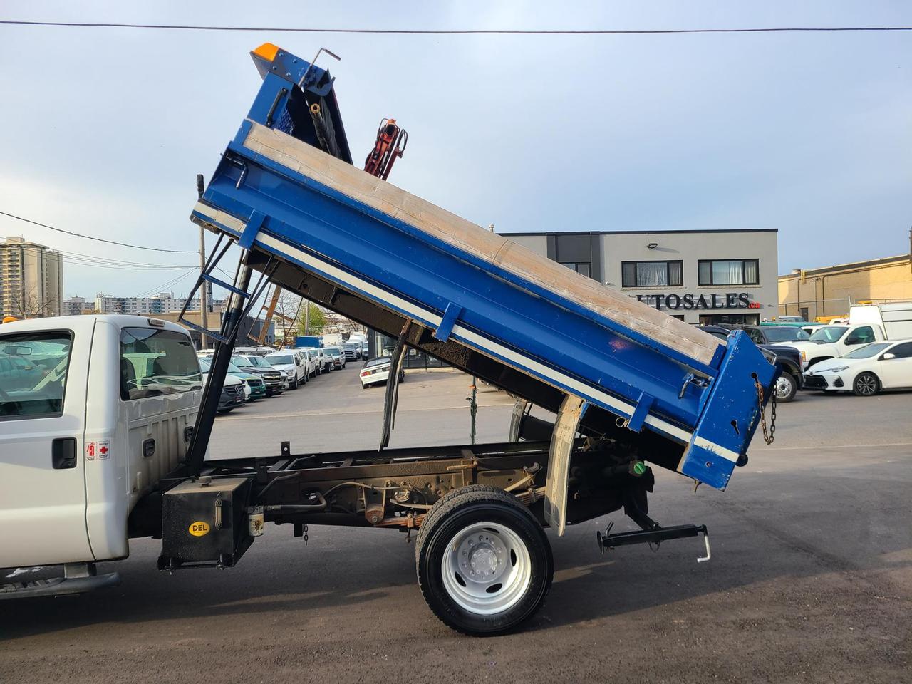 2010 Ford F-550 DIESEL-11FT DEL DUMP BOX-MAXILIFT CRANE-ONLY 116KM Photo3