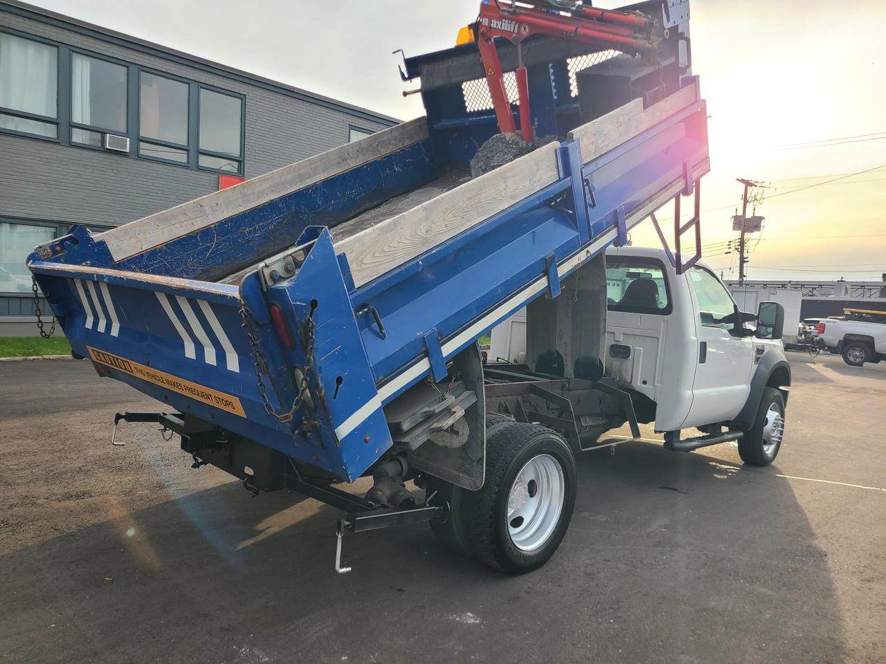 2010 Ford F-550 DIESEL-11FT DEL DUMP BOX-MAXILIFT CRANE-ONLY 116KM Photo