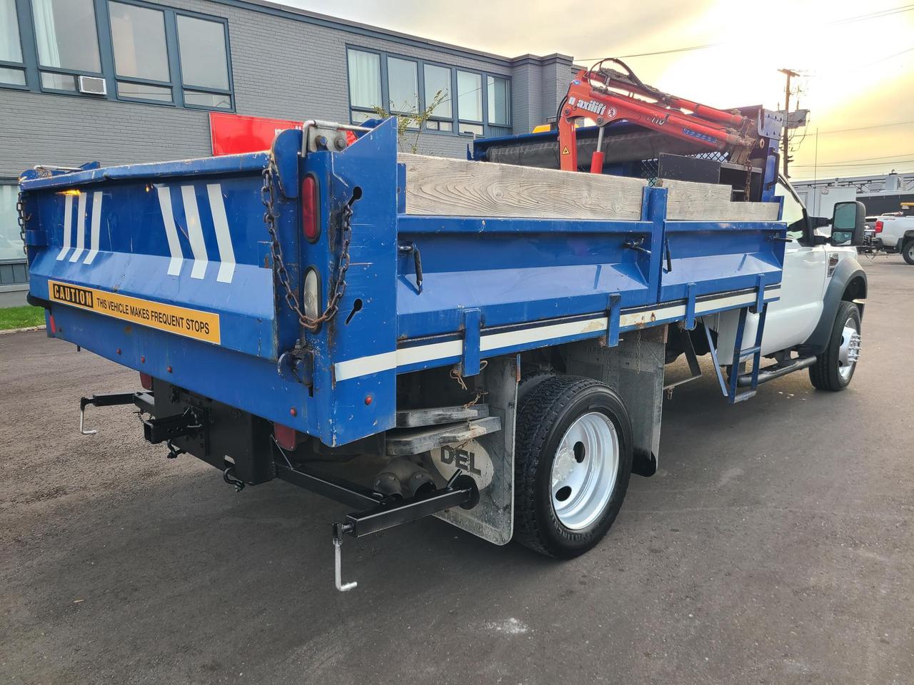 2010 Ford F-550 DIESEL-11FT DEL DUMP BOX-MAXILIFT CRANE-ONLY 116KM Photo